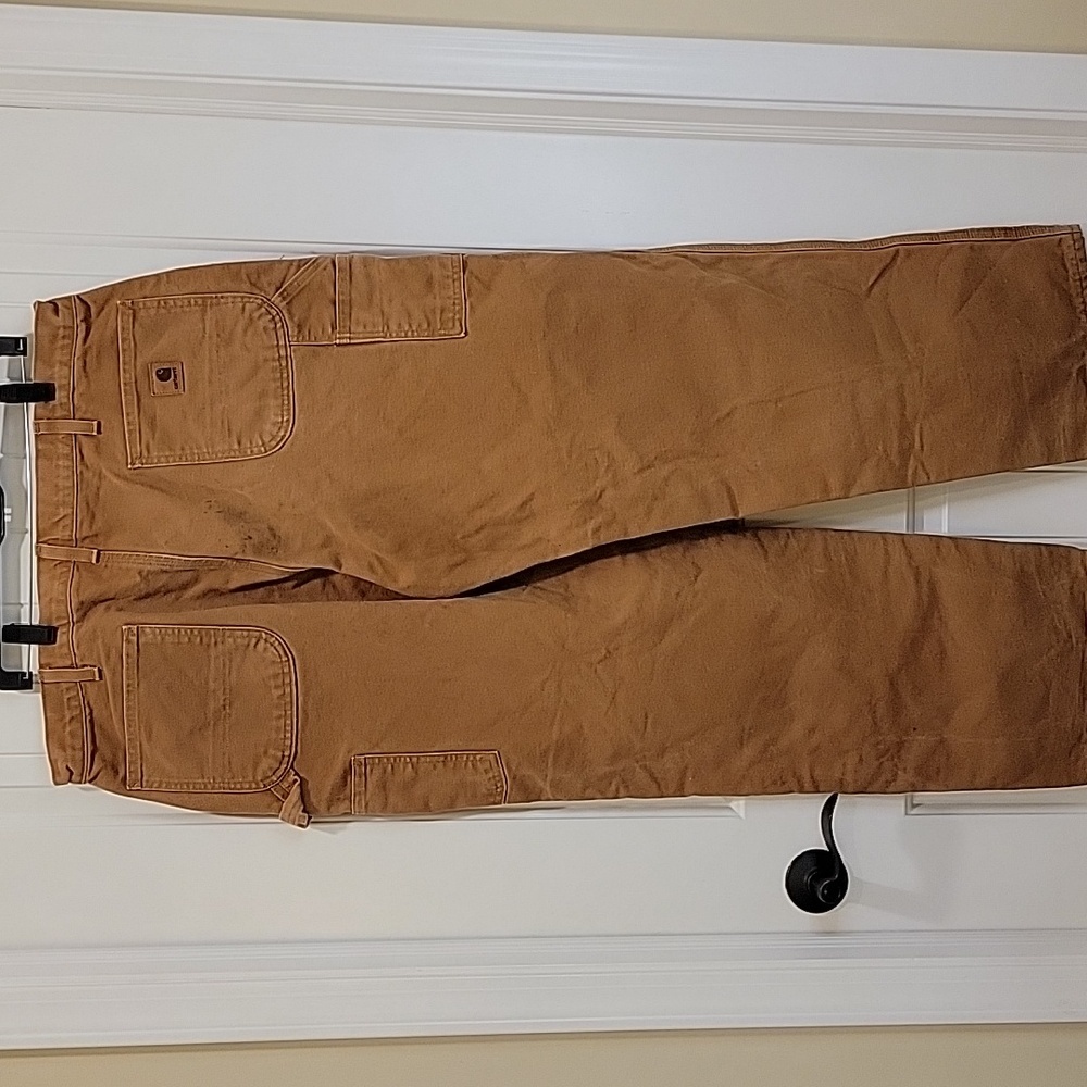 Carhartt B111 Brown Carpenter Work Pants Size 40x33 - Picture 5 of 8